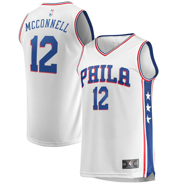 Maillot nba Philadelphia 76ers Association Edition Homme T.J. McConnell 12 Blanc
